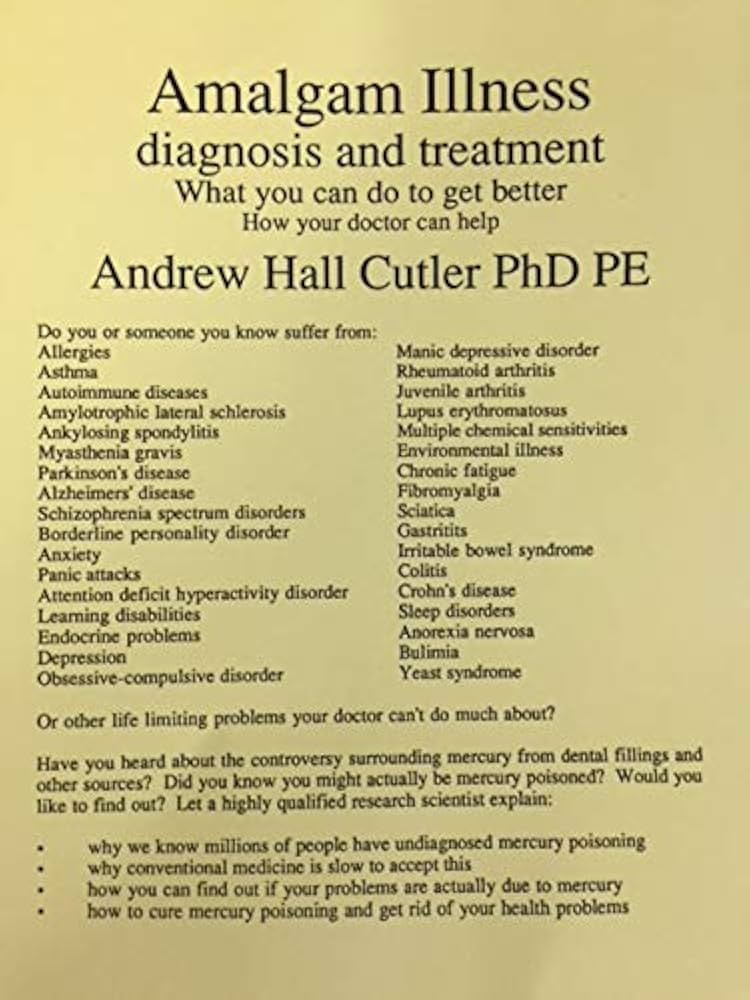 Amalgam Illness: Diagnosis and Treatment by Andrew Hall Cutler, book cover